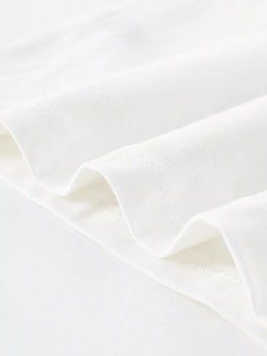 White t-shirt with visible stitching