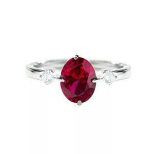 18K Gold-Plated,925 sterling silver,Zircon Care instructions: Avoid wearing duri ring in ruby red with fitted silhouette