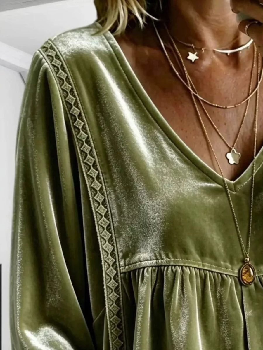 blouse in Gold