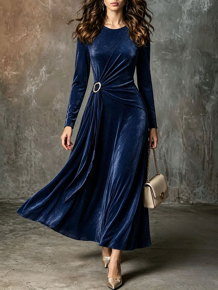 Coffee Brown maxi dress with maxi and pullover