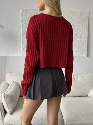 cream pullover sweater