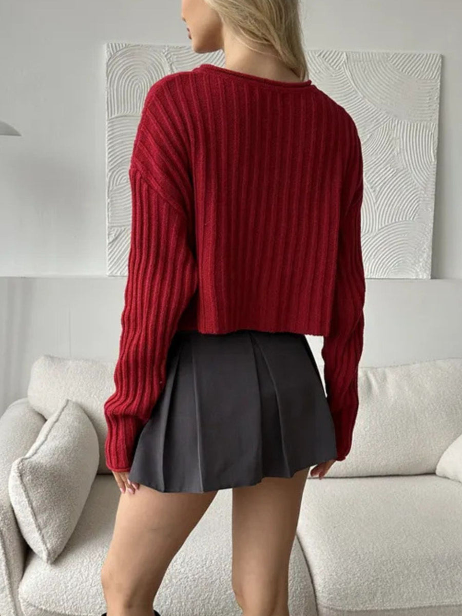 cream pullover sweater