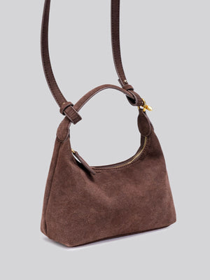 crossbody bag in chocolate brown
