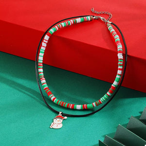 Alloy, PU Leather Cord, Polymer Clay Care instructions: 1 necklace in white with straight silhouette