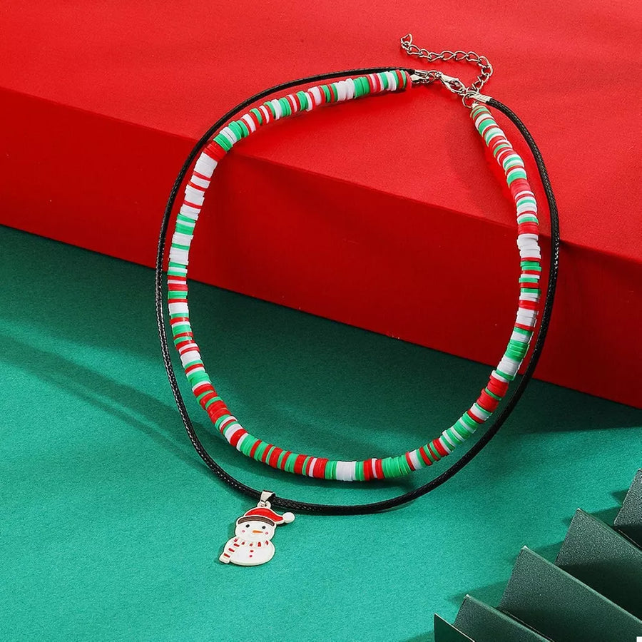 Alloy, PU Leather Cord, Polymer Clay Care instructions: 1 necklace in white with straight silhouette
