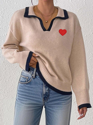 Black pullover sweater with hip-length and pullover