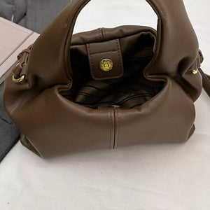 Adjustable Strap Crossbody Bag in Wine Red