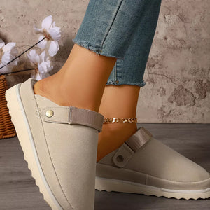 Beige slippers