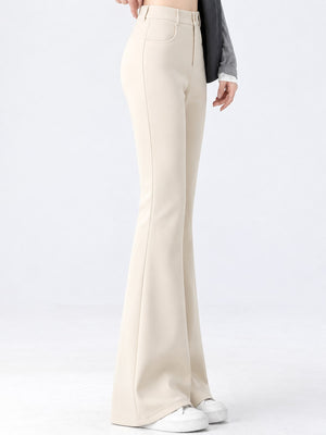Black-Regular with trousers with high-waisted