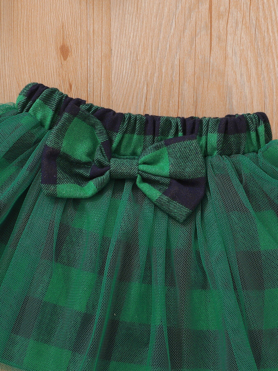 Green bodysuit with mini and snap
