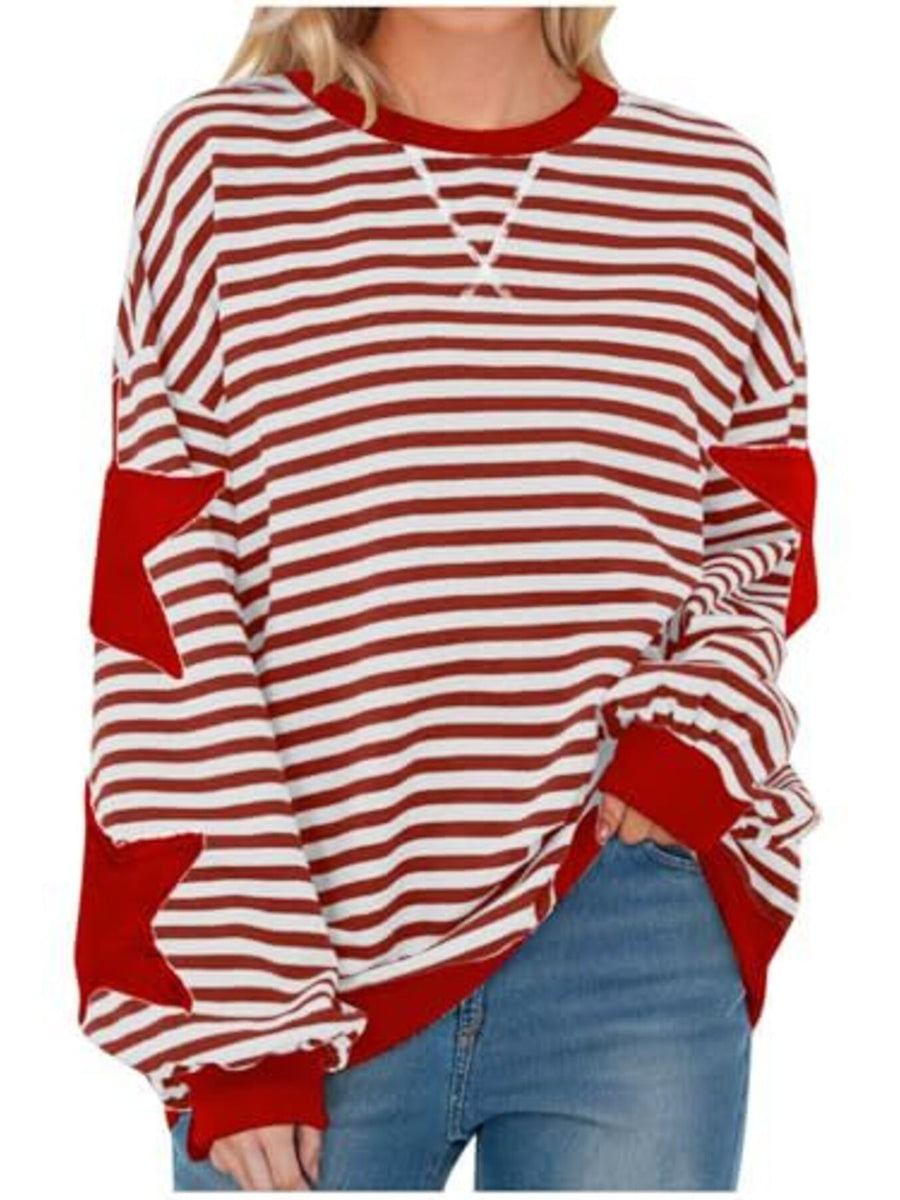 Light Blue sweatshirt with hip-length and pullover