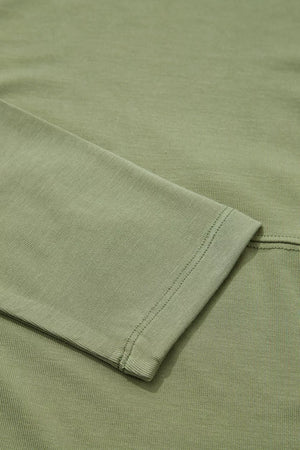 Long Sleeve Round Neck Paneling T-shirt option 10