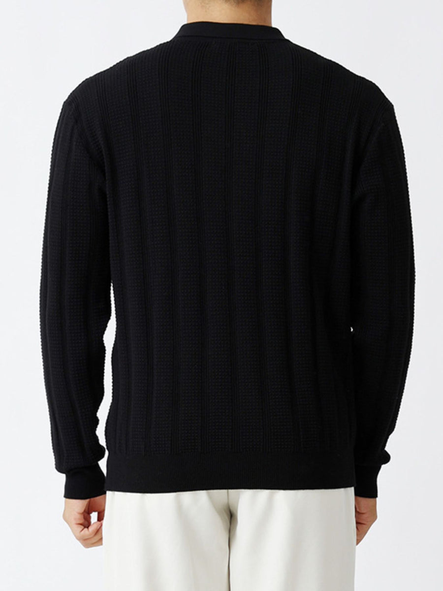 olive green zip-up sweater with stretch and long sleeve