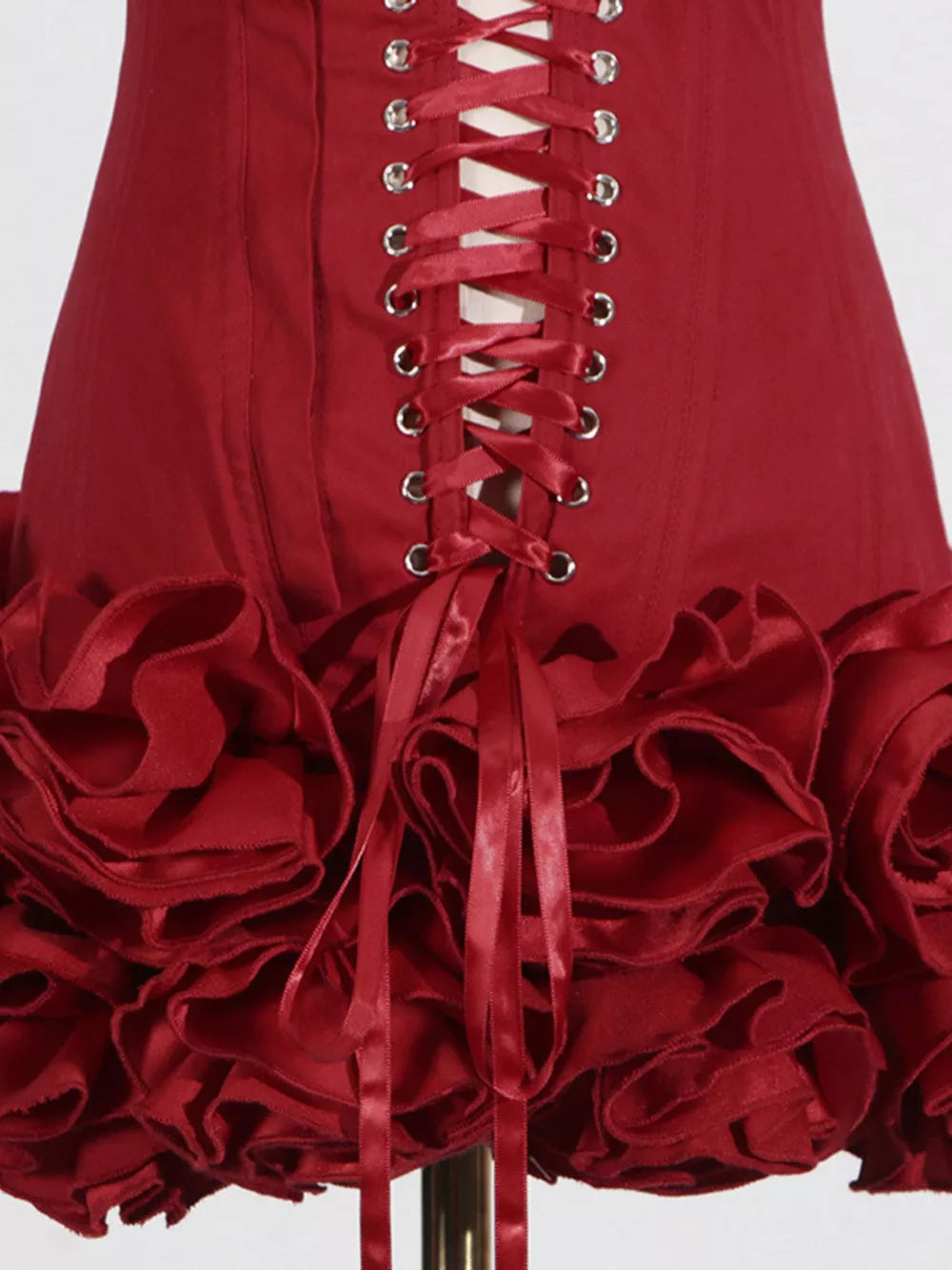 Ruffled Hem Tube Mini Dress option 8