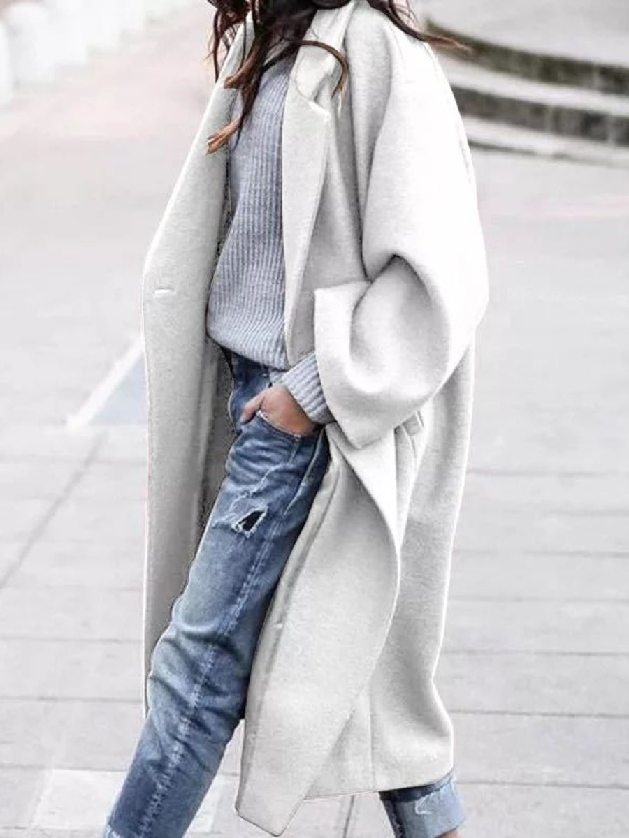 overcoat in Hot Pink