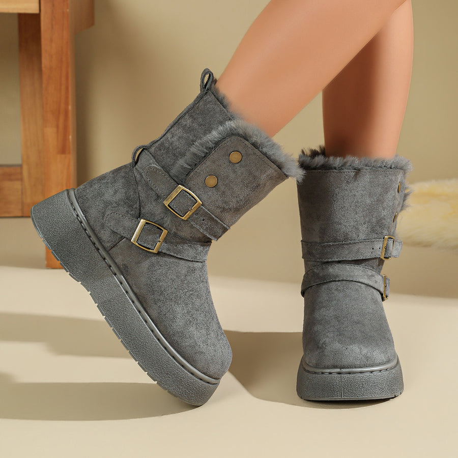 Suede,Fluff,Rubber Imported Size &amp boots in camel with regular silhouette