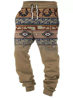 Cerulean Men's Full Size Geometric Drawstring Joggers