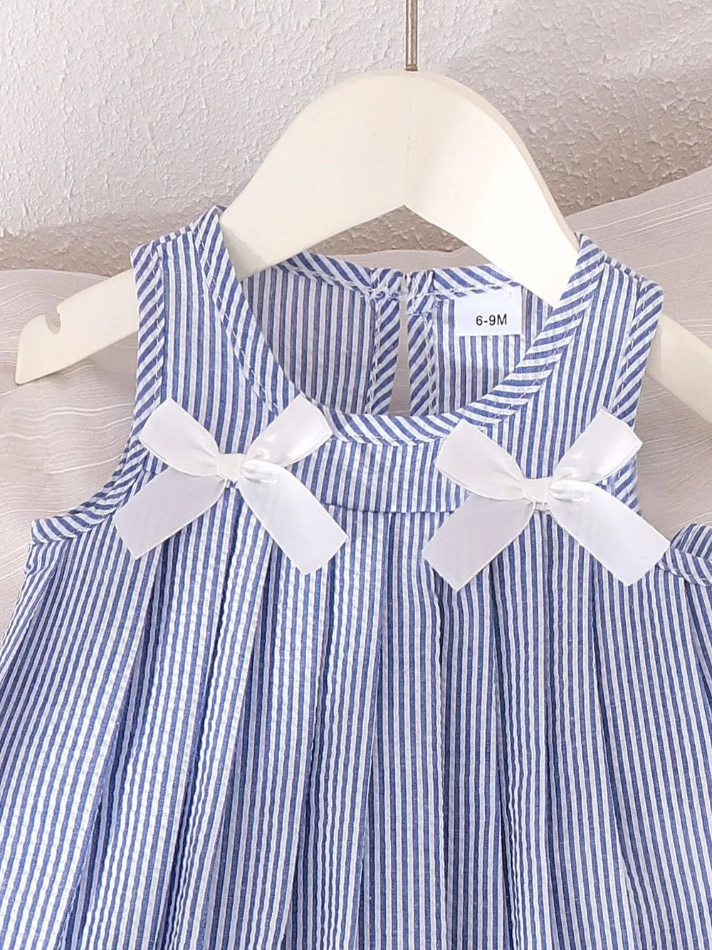 Children's Striped Sleeveless Top And Pants Set in Blue