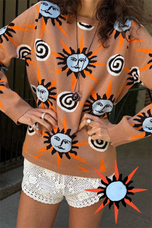 artsy lounge set in Coat with crew neck