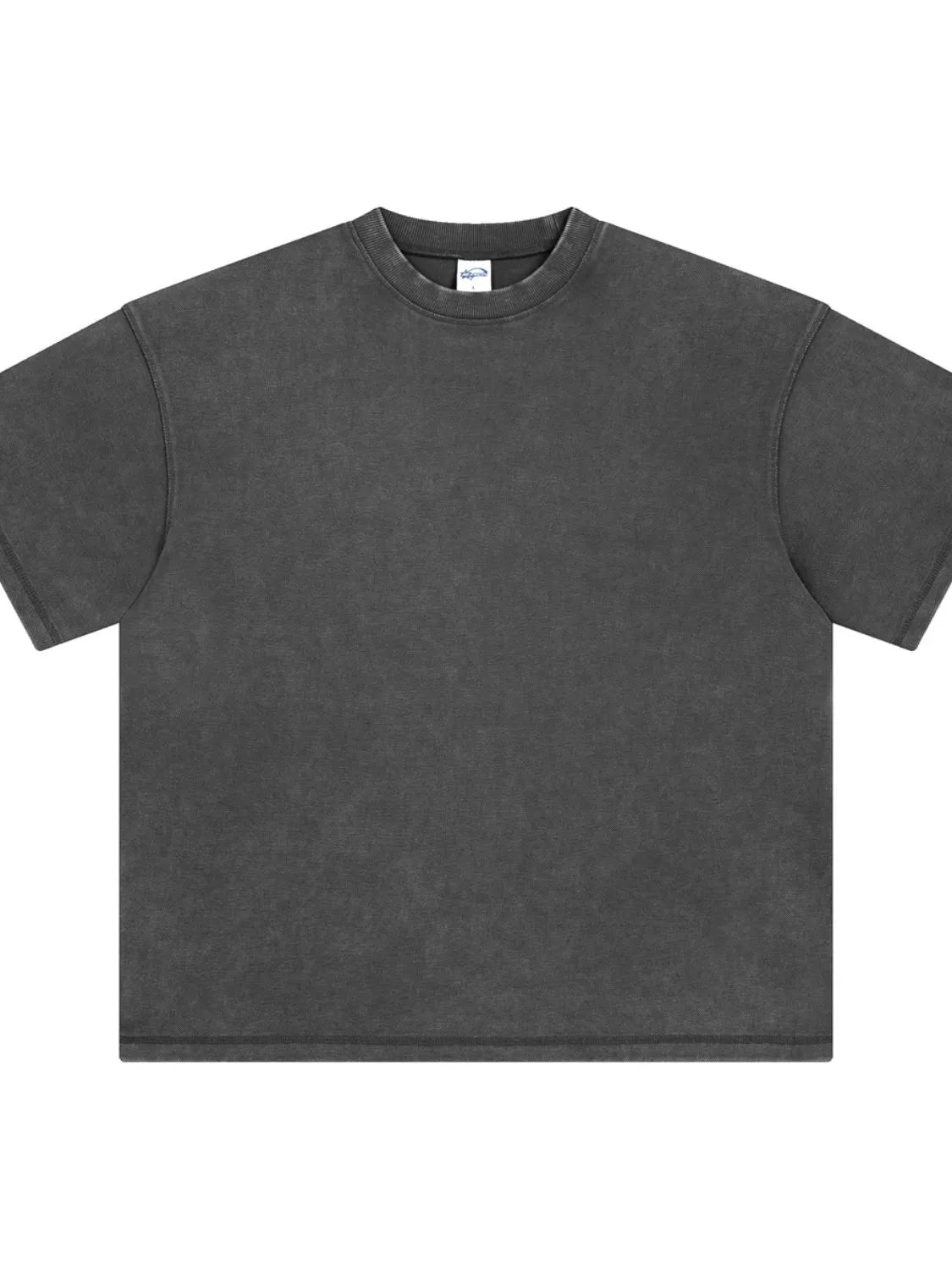 Dark Gray Urban Ease Half Sleeve Tee with crewneck and relaxed fit