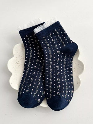cotton Imported Size &amp socks in Dark Gray with fitted silhouette