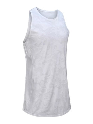 Men's Breathable Athletic Tank Top Plus Size in Gray