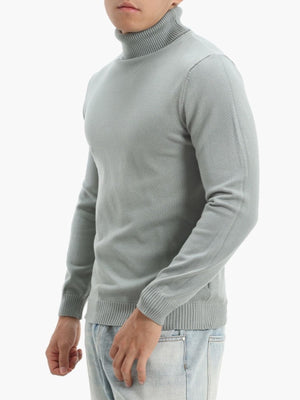 white turtleneck sweater
