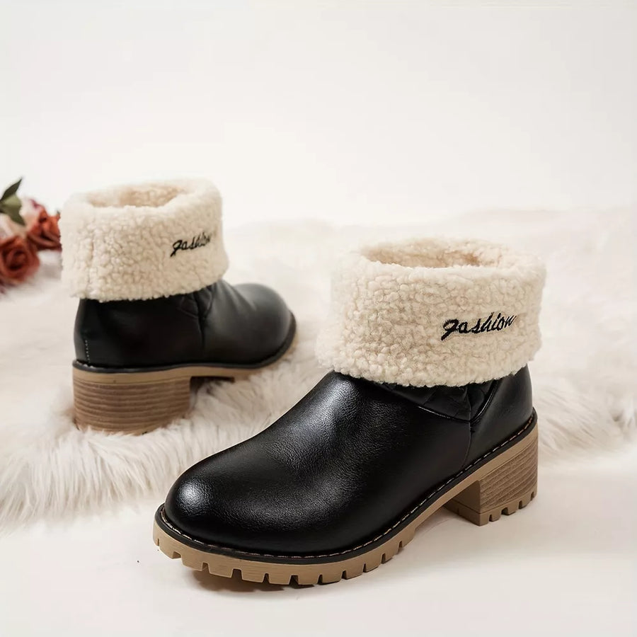 PU Leather,Fluff,Rubber Imported Size &amp boots in tan with regular silhouette