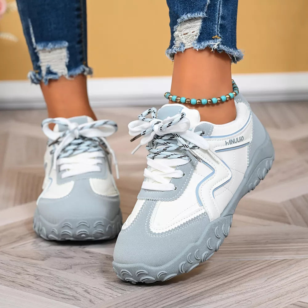 Round Toe Lace Up Sneakers option 10