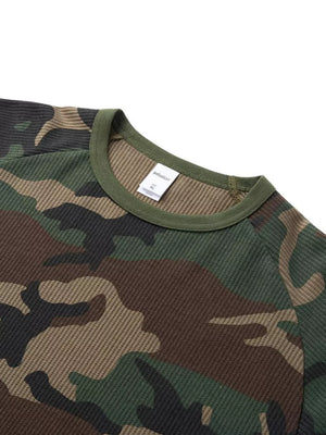 streetwear t-shirt in khaki with crew neck