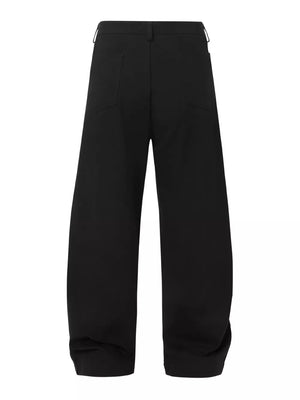Men S Loose Fit Cargo Pants in Black