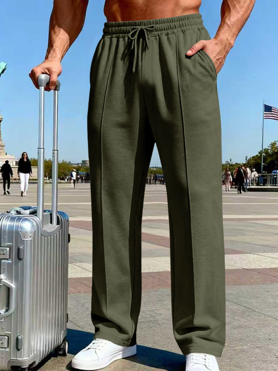 white wide-leg pants