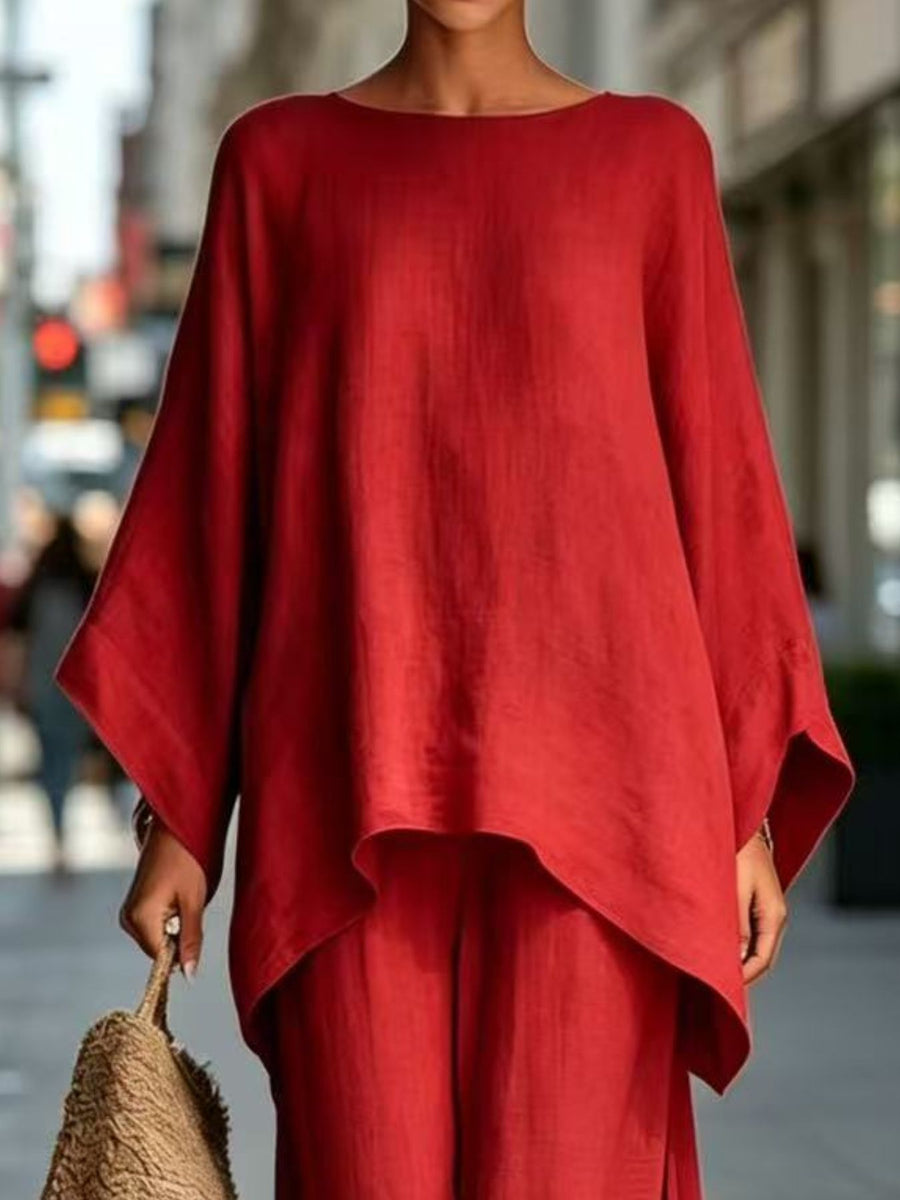two-piece set in Red