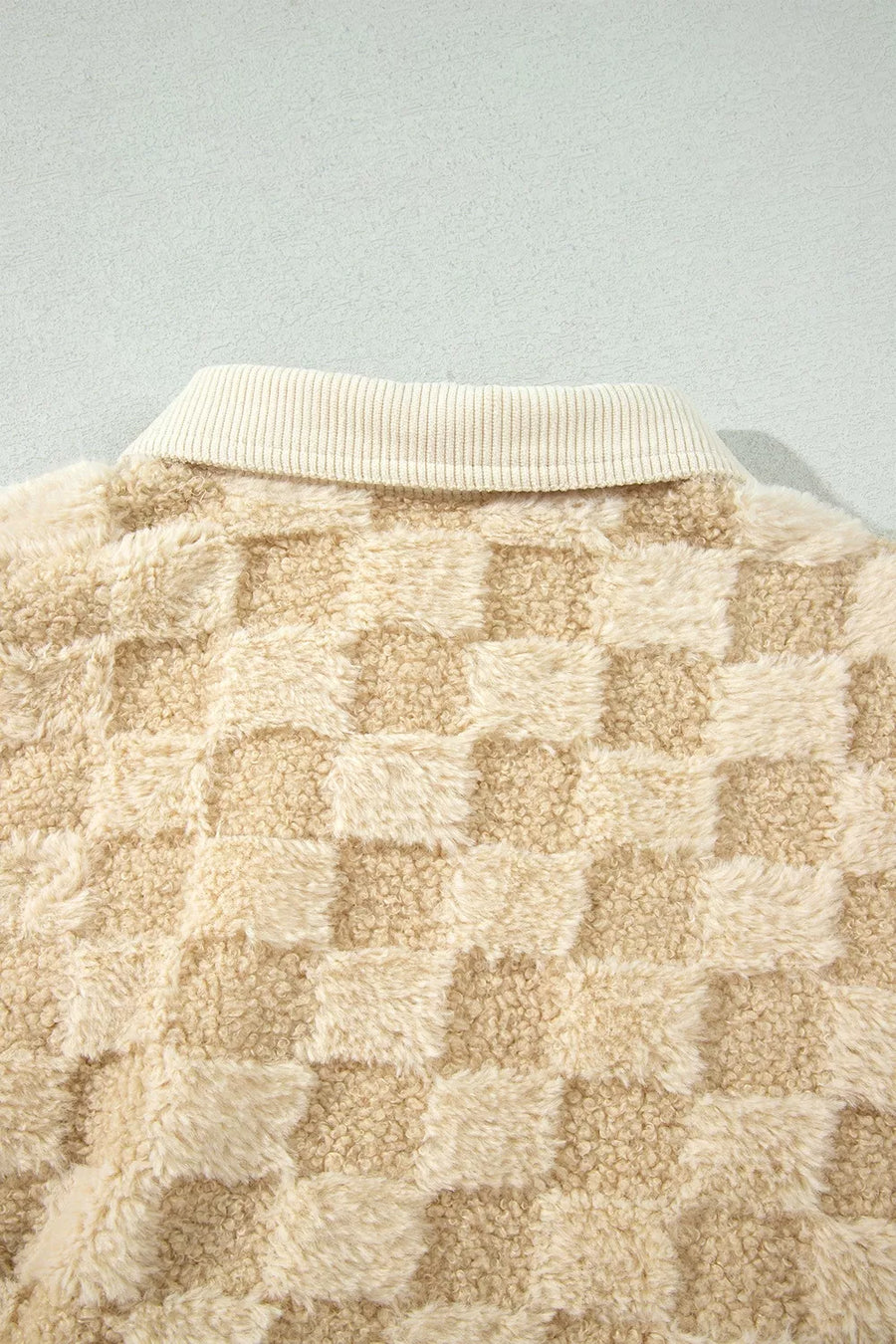 Tan relaxed shacket with collared