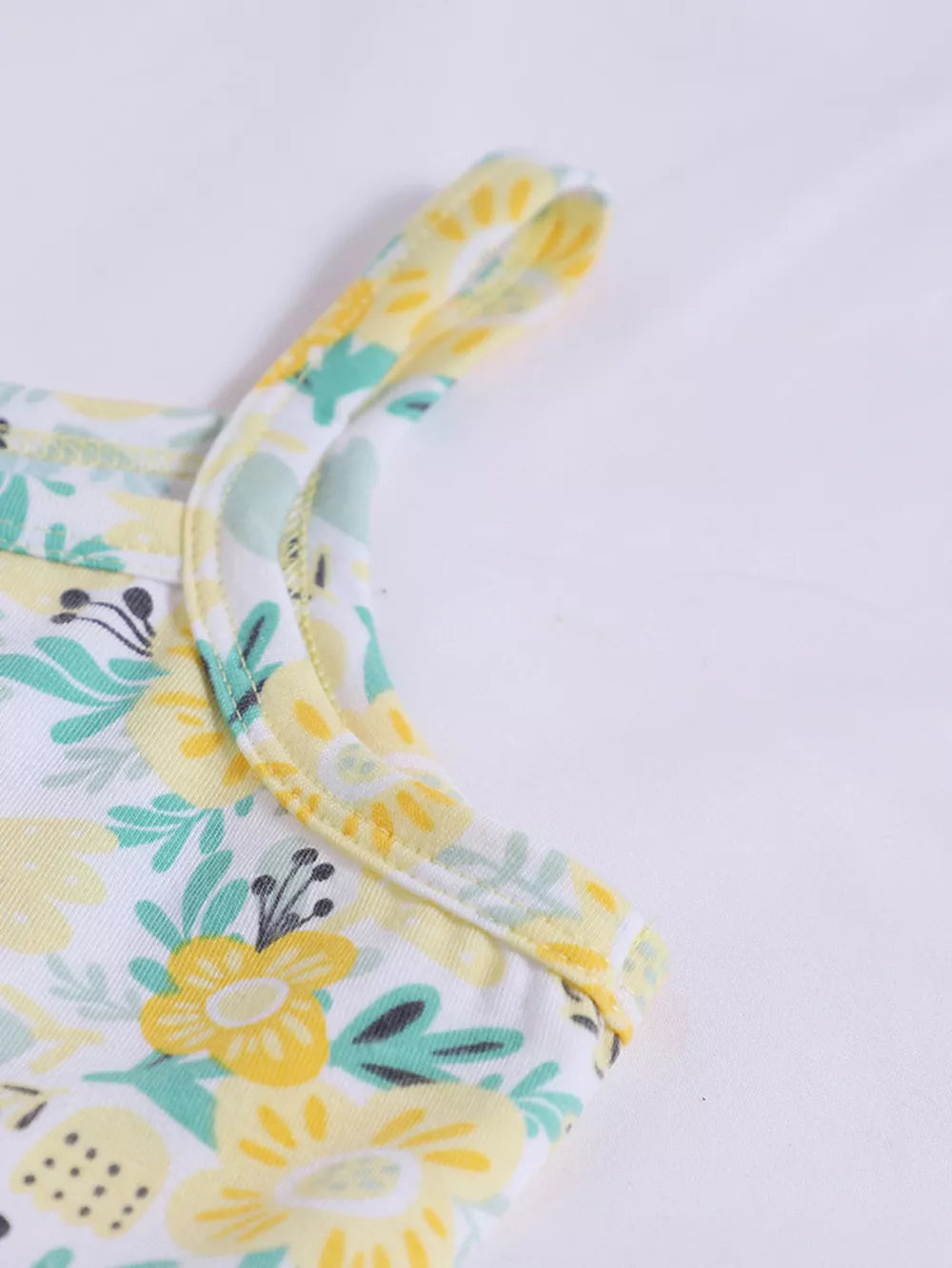 Children's Floral Print Spaghetti Strap Dress in this colorway