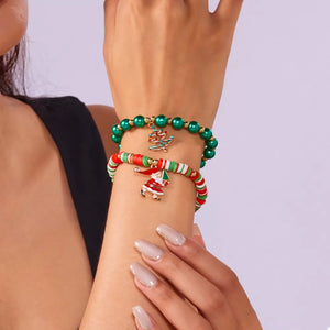 Synthetic Pearl, 18K Gold-Plated, Alloy, Rhinestone, Polymer clay, Rice beads Ca bracelet in gold with fitted silhouette