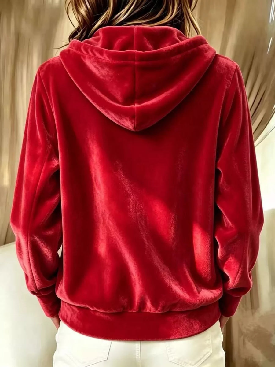 100% polyester Care instructions: Machine wash cold hoodie in Light Blue with relaxed silhouette