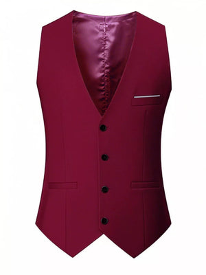 Royal Blue Men's Plus Size Classic Fit Button Up Vest