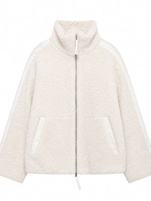 Khaki sherpa jacket