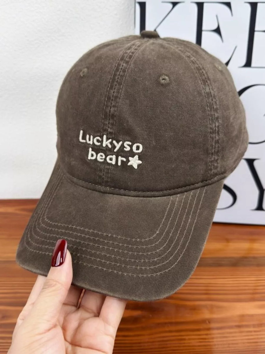 Black Bear Embroidered Baseball Cap