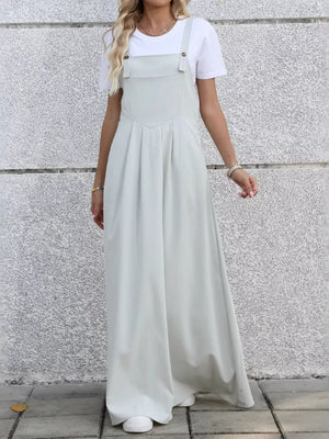 Pleated Detail Overall Dress option 5