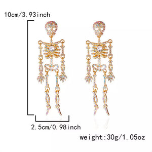 edgy earrings in Gold with not applicable