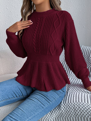 pullover sweater in White