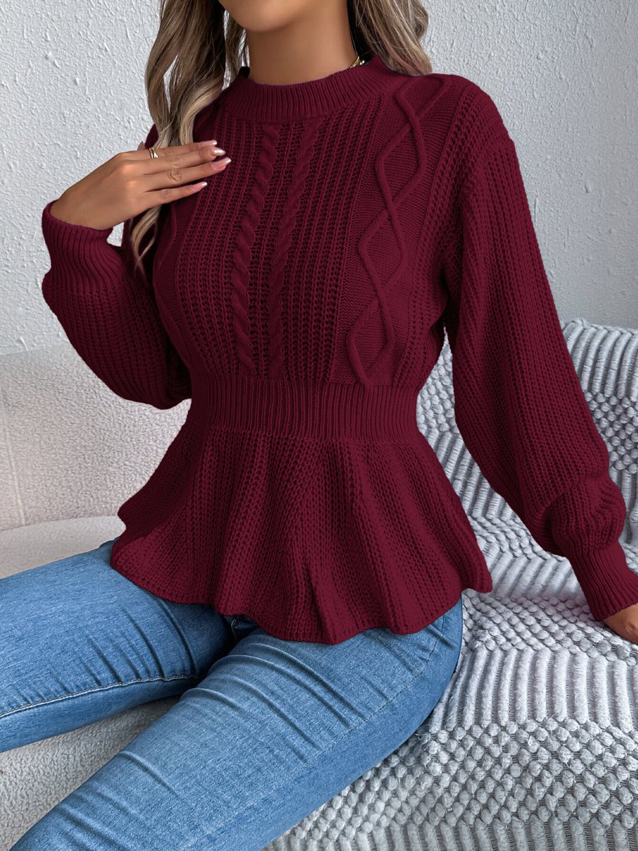 pullover sweater in White