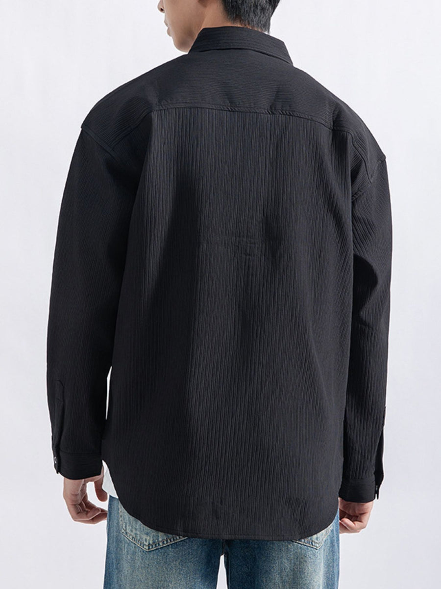 95%cotton,5%spandex Care instructions: Machine wash cold button-down shirt in White with relaxed silhouette