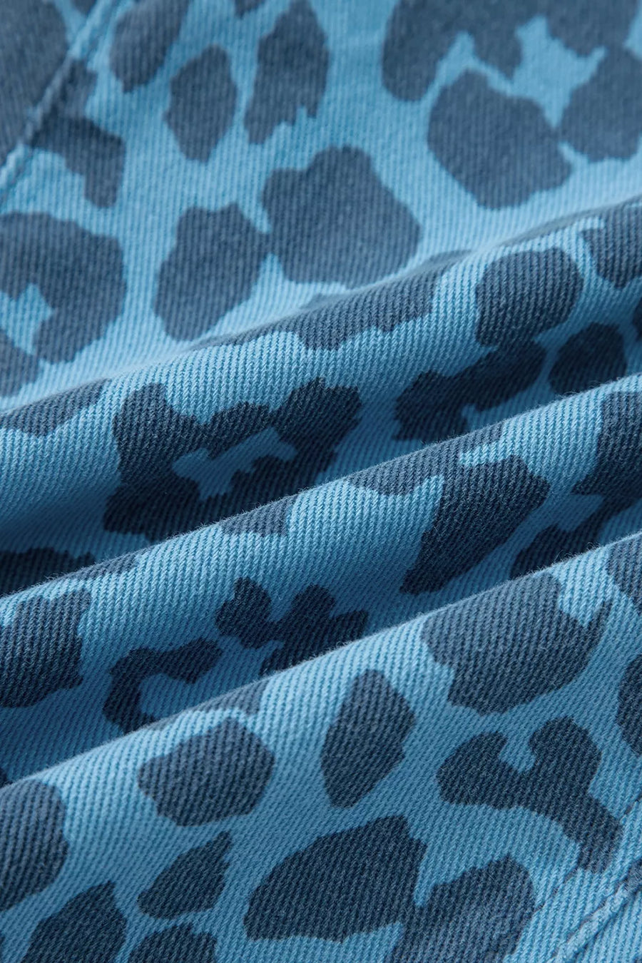 Leopard Print Barrel Leg Jeans, view 14