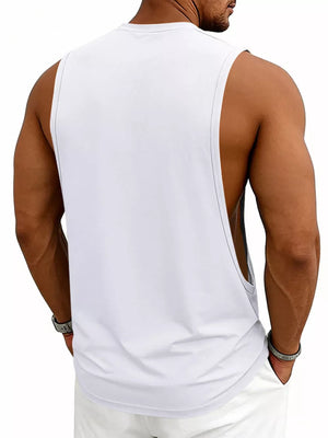 Men's Full Size Round Neck Tank Plus Size in Sage, view 22