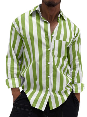 Deep Teal Men's Button Up Long Sleeve Shirt