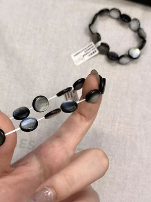 Shell Care instructions: 1 bracelet in off-white with straight silhouette