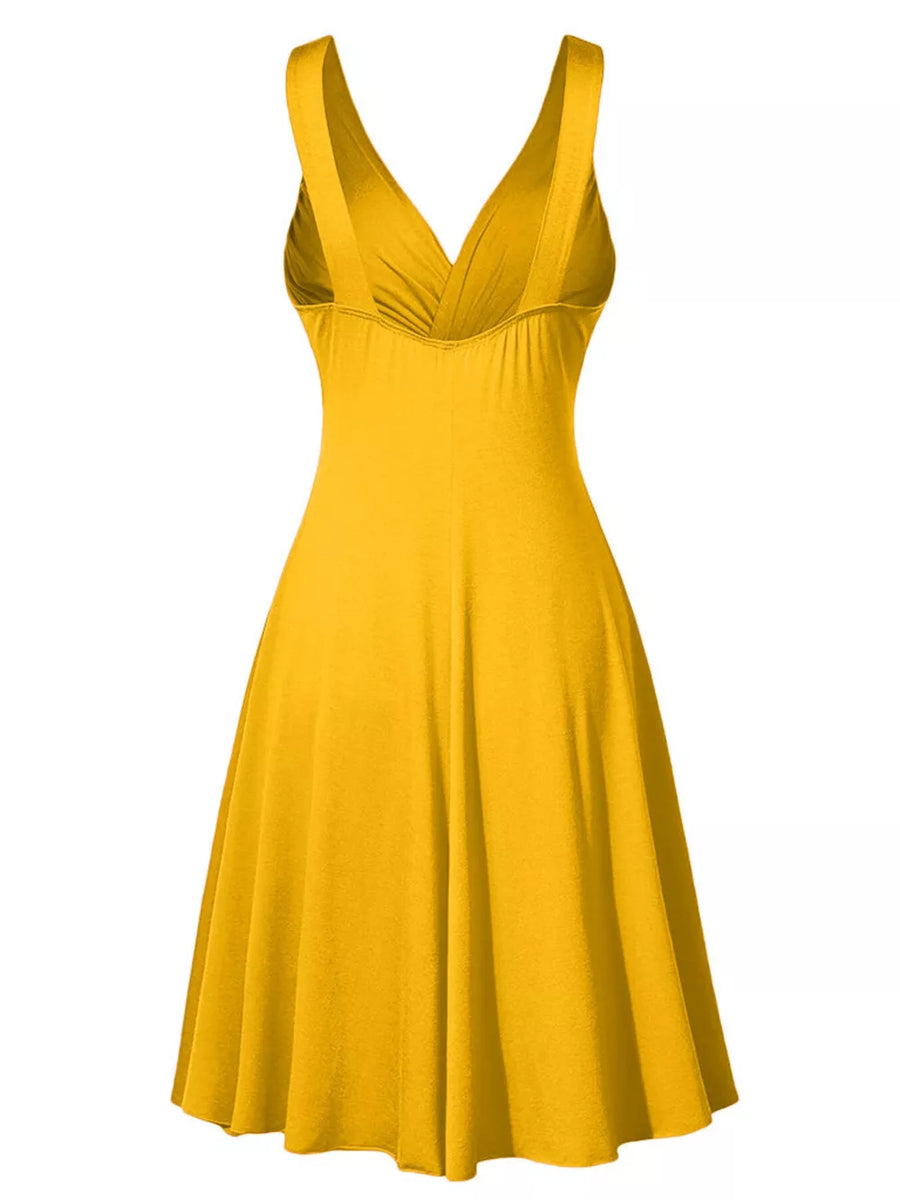 burgundy A-line dress